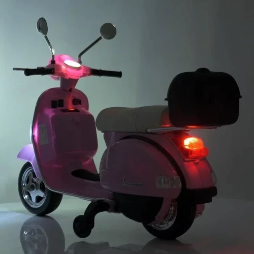 Дитячий електромотоцикл скутер Bambi Racer VESPA рожевий (M 4939EL-8) фото 8