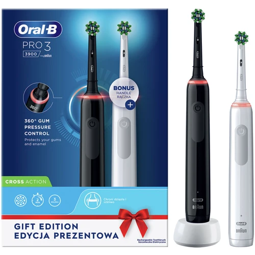 Зубная щетка Oral-B PRO 3 3900 CA D505.533.3H: Назначение взрослая