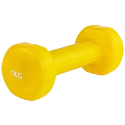 Гантель Stein 1 кг желтая (LKDB-504A-1): Вес гантели, кг 1
