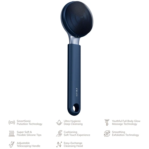 Ультразвукова щітка для тіла GESKE Sonic Full-Body Brush&Intensive Exfoliator 8в1 midnight фото 3
