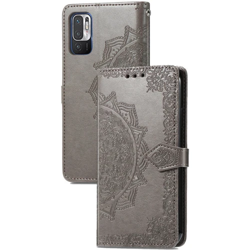 

Mobile Case Book Cover Art Leather Grey for Xiaomi Redmi Note 10 5G / Poco M3 Pro / Poco M3 Pro 5G