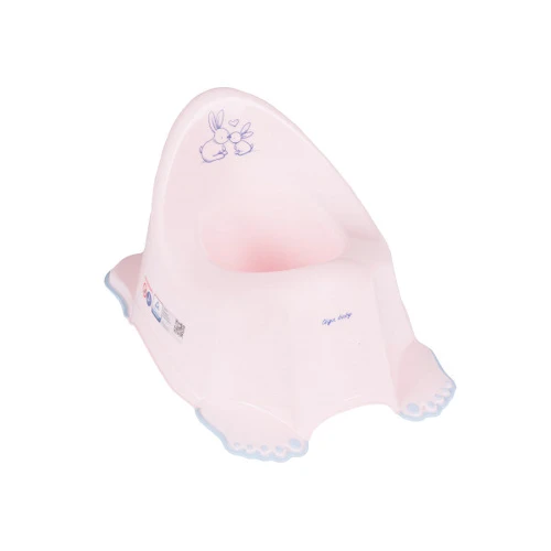 Горшок антискользящий музыкальныйTega Rabbits PO-058 pink