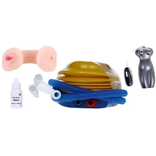 Надувная кукла Finish Girl с вставкой из киберкожи и вибростимуляцией, BM-015001