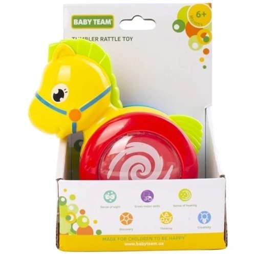 Игрушка-неваляшка Baby Team Лошадка желтая (8615): Возраст Менее 1 года