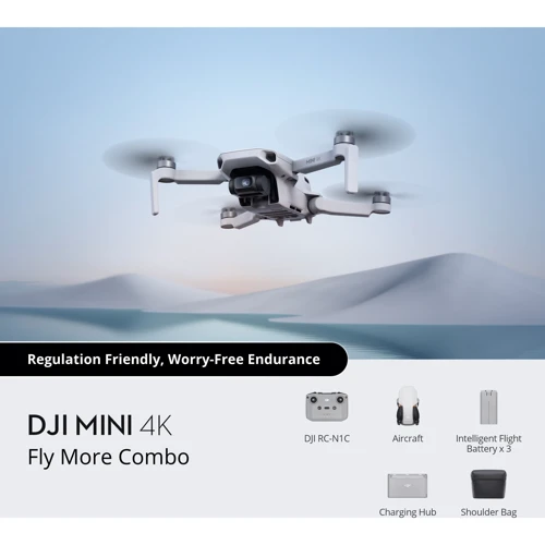 DJI Mini 4K Fly More Combo (CP.MA.00000788.01): Элементы питания модели 5000 мАч, Литий-полимерный 4S
