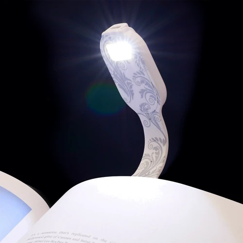 Закладка-ліхтарик Flexilight Rechargeable - Білі квіти (FLRWF): Установка На столі