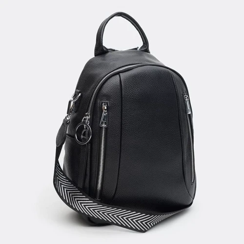 Женский рюкзак Ricco Grande черный (K1857-black): Фактура Зернистая, Матовая