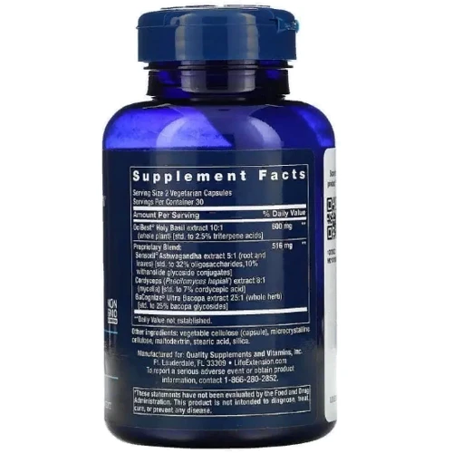 Life Extension Adrenal Energy Підтримка наднирників 60 веганських капсул: Форма випуску капсули
