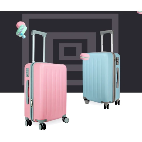 Чемодан Xiaomi RunMi 90 Points suitcase Maсaron Green 24": Выдвижная ручка есть