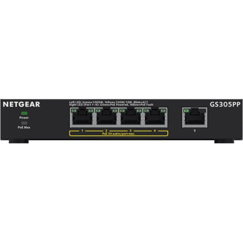 Мережевий комутатор Netgear GS305PP (GS305PP-100PES)
