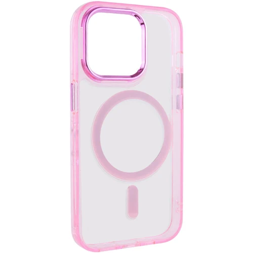 Чехол для iPhone Epik TPU Iris with MagSafe Pink for iPhone 14: Цвет розовый