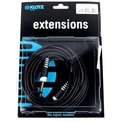 Кабель комутаційний Klotz AS-EX6 Extension Cable Black 6 м