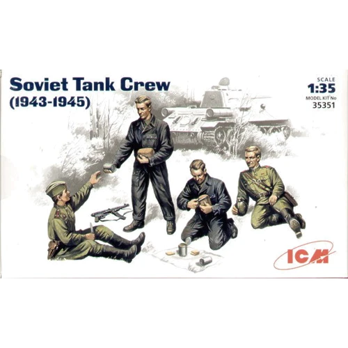 Набір фігурок ICM Радянський танковий екіпаж (1943-1945) (ICM35351)