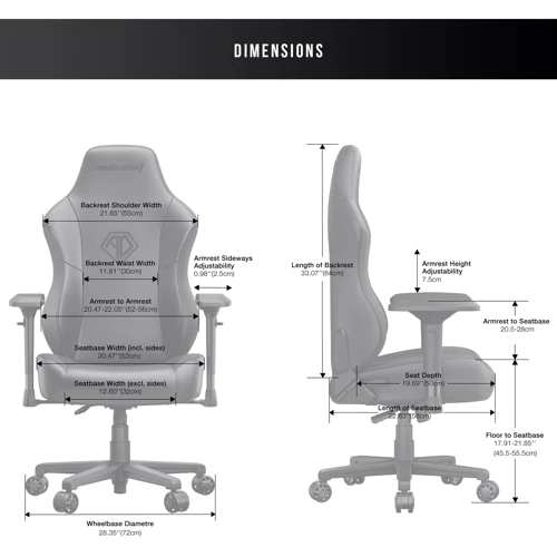 Кресло игровое Anda Seat Phantom 3 Pro Size L Grey Fabric (AD18YC-06-G-F) фото 2