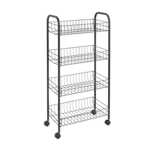 Этажерка Metaltex ASCONA LAVA 4 уровня 41x23x84см черная (344504)