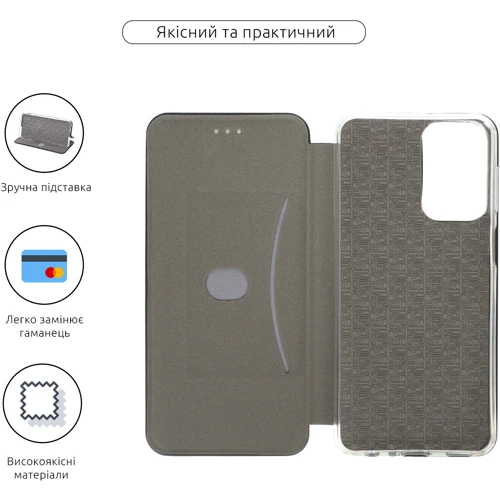 Аксессуар для смартфона Fashion Classy Black for Samsung A235 Galaxy A23 4G/A236 Galaxy A23 5G: Тип чехол-книжка