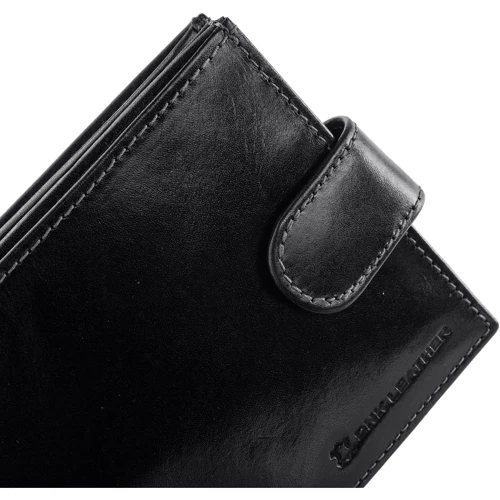 Мужское портмоне DNK Leather черное (DNKN01L-NL-black): Материал Натуральная кожа