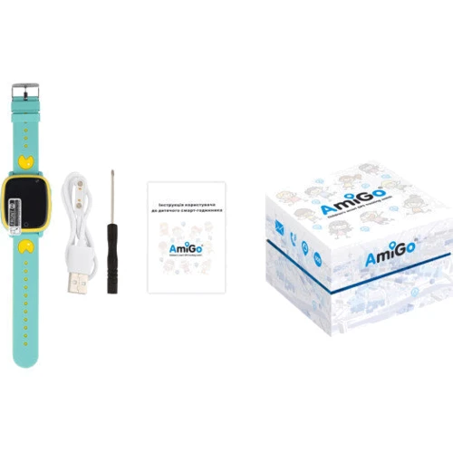Смарт-годинник AmiGo GO001 iP67 Green: Карти пам'яті немає
