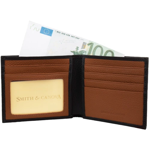 Чоловіче портмоне Smith & Canova чорне (FUL90013-black-tan): Країна виробник Великобританія