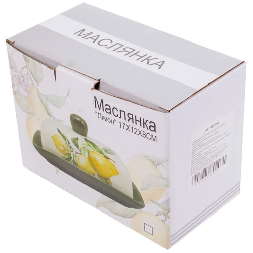 Маслянка Lefard Лимон 17х12х8 см (858-0059): Тип масленка