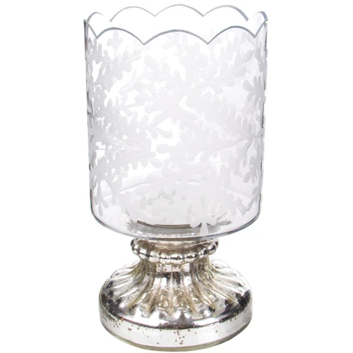 Стеклянный подсвечник Lefard декоративный 23x13 см (876-066)