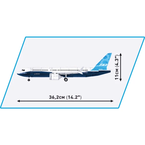 Конструктор Cobi Боинг 737-8 340 деталей (COBI-26608): Рекомендуемый возраст от 7 лет