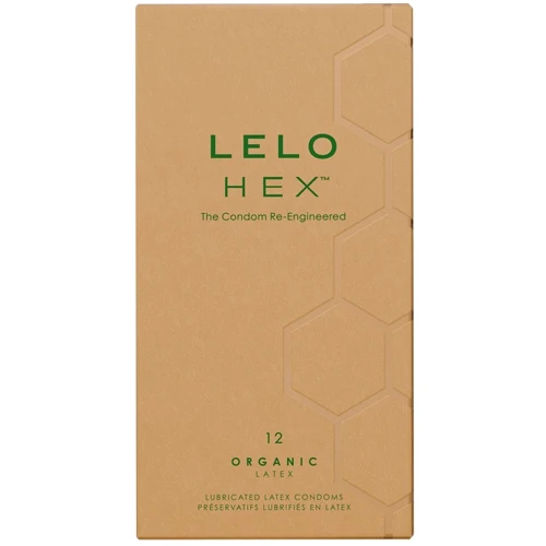 Презервативы LELO HEX Condoms Organic 12 Pack, тонкие и суперпрочные
