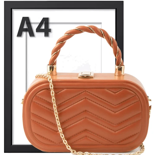 Женская сумка-сэтчел Valiria Fashion коричневая (ODA22830-10): Фактура Стеганая, Матовая