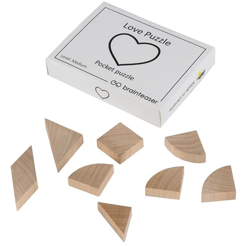 Набор головоломок Заморочка Wooden mini puzzle set на английском 12 штук (12en)