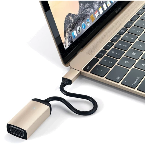 Адаптер Satechi Adapter USB-C to VGA Gold (ST-TCVGAG): Дополнительные разъемы VGA