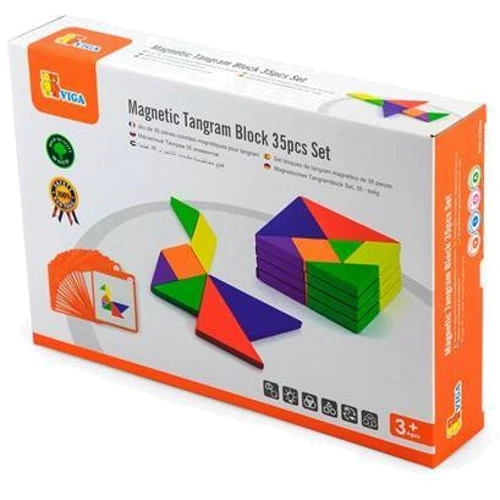 Магнитный танграм для досок Viga Toys 35 эл (50643FSC)