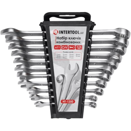 Набор ключей комбинированных Intertool HT-1250