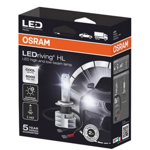 Светодиодная автолампа Osram H7 LEDriving HL Gen2 6000K 67210CW: Головной свет Ближний свет, ДХО