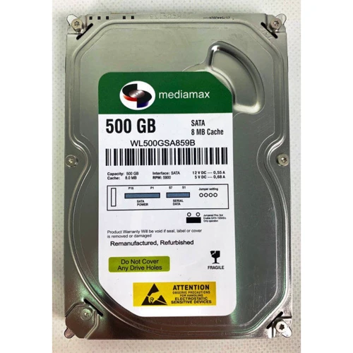 Внутрішній жорсткий диск Mediamax 500GB (WL500GSA859B) RB
