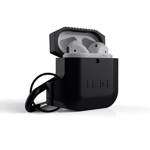 Чехол для наушников Urban Armor Gear UAG Silicone Case Black/Black (10185E114040) for Apple AirPods 1/2: Материал Силикон