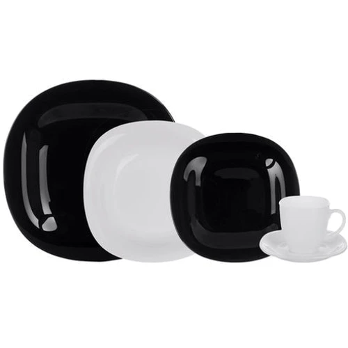 Столовий сервіз Сервіз Luminarc Carine White & Black / 30 пр. (N1500)