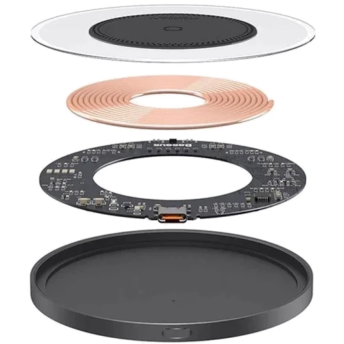 Зарядное устройство Baseus Wireless Charger Simple 2 Magnetic 15W Black (CCJJ050001) for iPhone 16 I 15  I 14 I 13 I 12 series фото 5