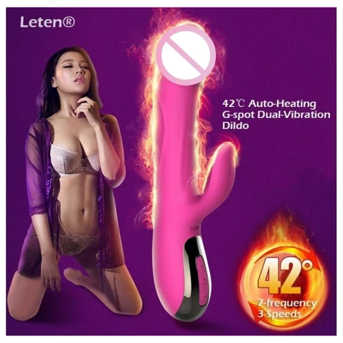 Вибратор-пульсатор Leten Automatical Thrusting Vibrator с подогревом