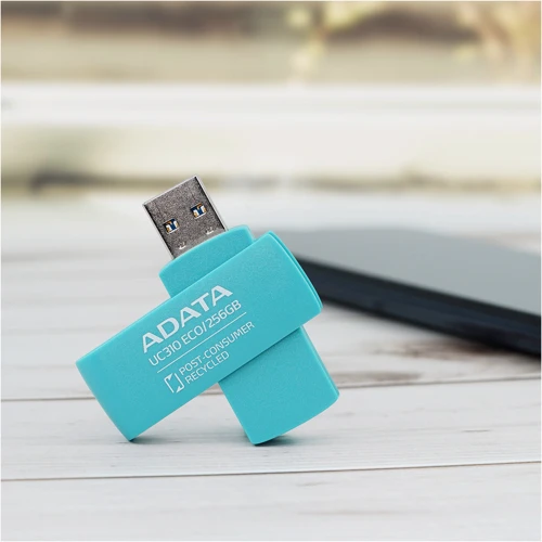 USB-флешка ADATA 256GB UC310 Eco USB 3.2 Green (UC310E-256G-RGN) фото 11
