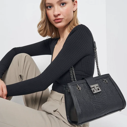 Женская сумка через плечо Ricco Grande черная (K1599-black): Пол Женский