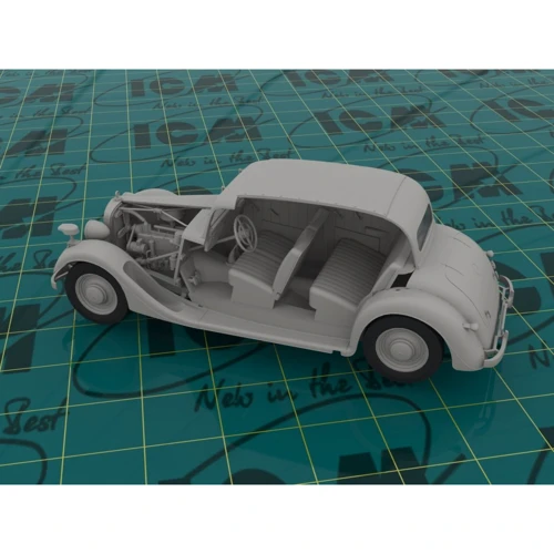 Немецкий штабной автомобиль Typ 320 (W142) седан, II МВ, Saloon, WWII German Staff Car(ICM35537) фото 6