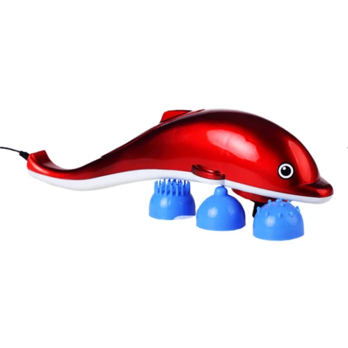 Массажер Инфракрасный ручной вибромассажер для всего тела UFT Dolphin MS1 Red