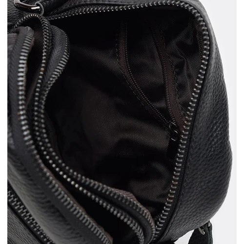 Женская сумка через плечо Keizer черная (K11208-black): Тип ручки Со съемным ремнем, Без ручки, Плечевой ремень