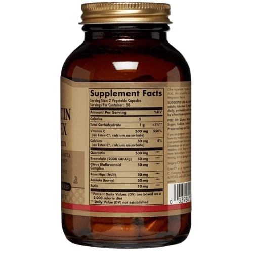 Solgar Quercetin Complex with Ester-C Plus Солгар Кверцетин комплекс с эстер-С 100 капсул