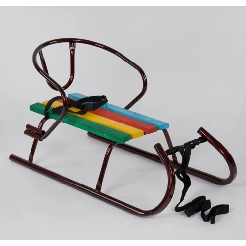 Санки Санта цветные бордовые без ручки: Производитель Noname