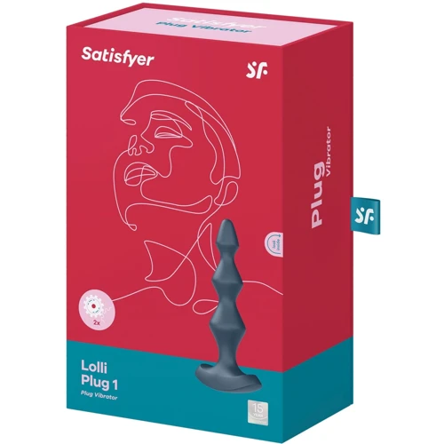 Анальный стимулятор-бусины с двумя моторами Satisfyer Lolli-Plug 1 (dark teal)