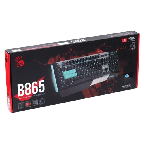 Клавиатура A4Tech B865 Bloody (Gun Grey) LK Red фото 6