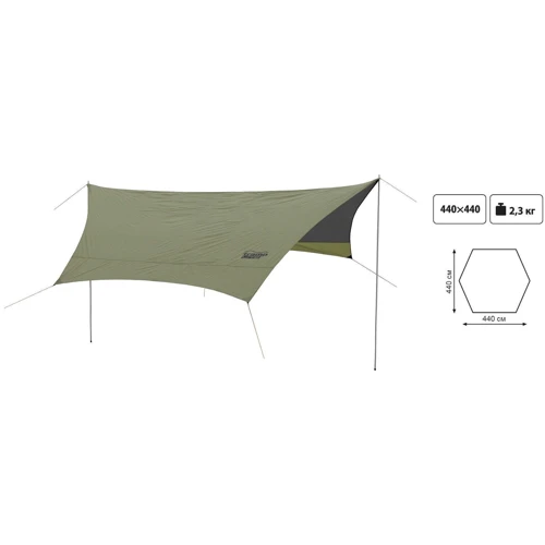 Аксесуар для намету Тент із стійками Tramp Lite Tent green (TLT-034) фото 7