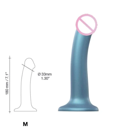 Насадка для страпона Strap-On-Me Mono Density Dildo Blue M