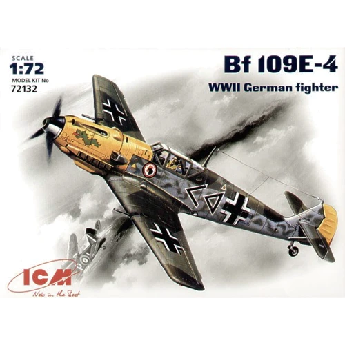 Модель ICM Немецкий истребитель Messerschmitt Bf-109 E4 (ICM72132)